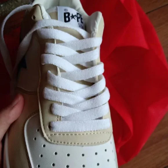 BAPE STAxMarvel Collection Cream Flats